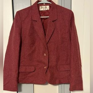 80s VINTAGE THE EDINBURGH WOOLEN MILL PLAID WOOL MOHAIR